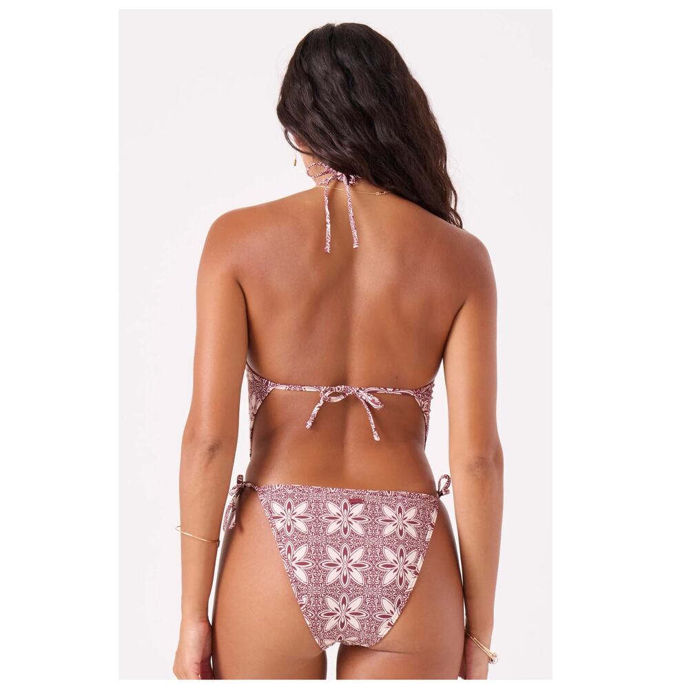 Roxy Batik Bloom Tie Front One Piece Swimsuit Size Large - Picture 3 of 12